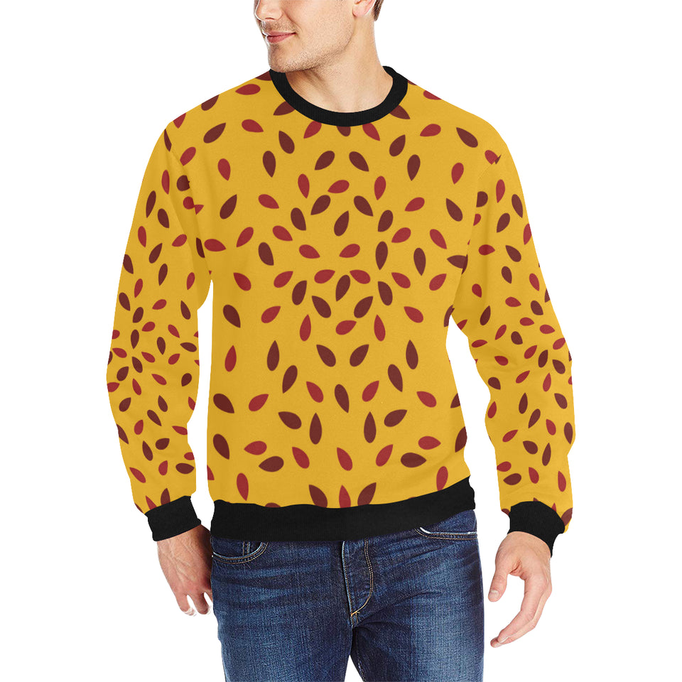 Passion fruit texture Men's Crew Neck Sweatshirt
