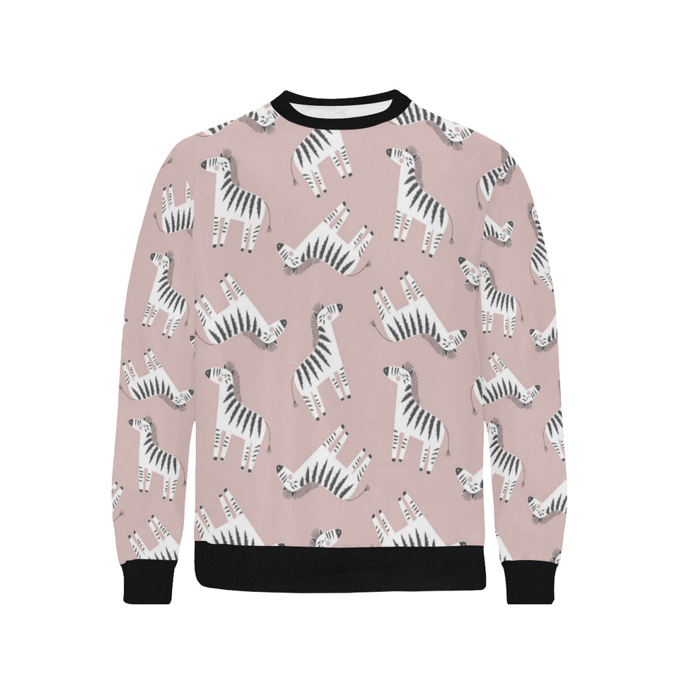 Cute zebra pattern Men's Crew Neck Sweatshirt