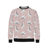 Cute zebra pattern Men's Crew Neck Sweatshirt