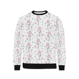 Cute poodle dog star pattern Men's Crew Neck Sweatshirt