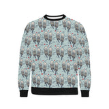 Lovely Sea Otter Pattern Men's Crew Neck Sweatshirt