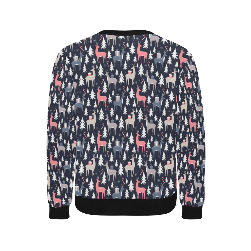 Deers Winter Christmas pattern Men's Crew Neck Sweatshirt