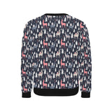 Deers Winter Christmas pattern Men's Crew Neck Sweatshirt