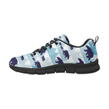 polar bear winter snow pattern Women's Sneaker Shoes