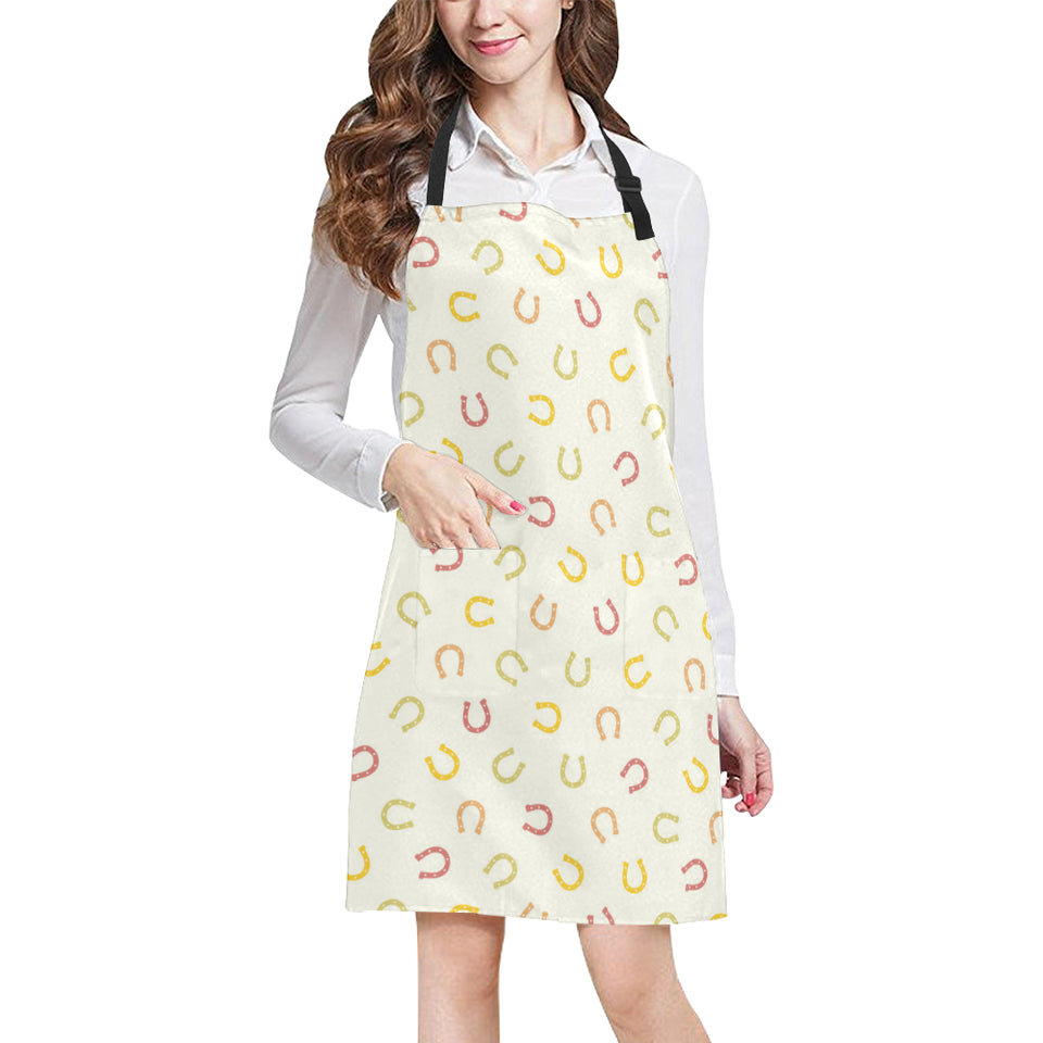 Horseshoes Pattern Print Design 02 All Over Print Adjustable Apron