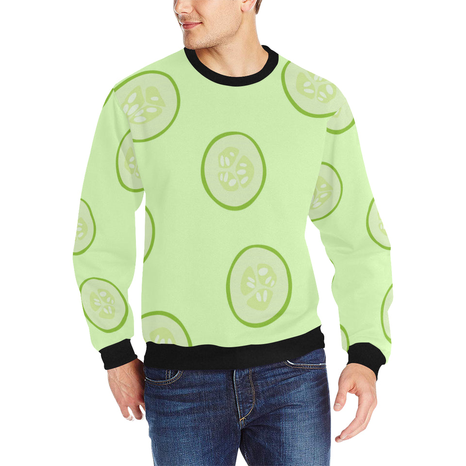 Cucumber pattern Men's Crew Neck Sweatshirt