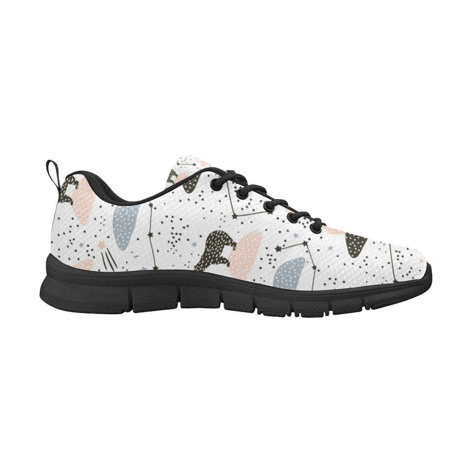 Polar bears star poka dot pattern Women's Sneaker Shoes