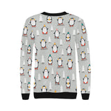 Cute Penguin christmas pattern Women's Crew Neck Sweatshirt