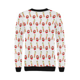 Daruma japanese wooden doll Women's Crew Neck Sweatshirt