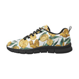 yellow tulips pattern Women's Sneaker Shoes