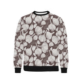 Garlic bulb dark background Men's Crew Neck Sweatshirt