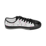 Cute poodle dog star pattern Kids' Boys' Girls' Low Top Canvas Shoes Black