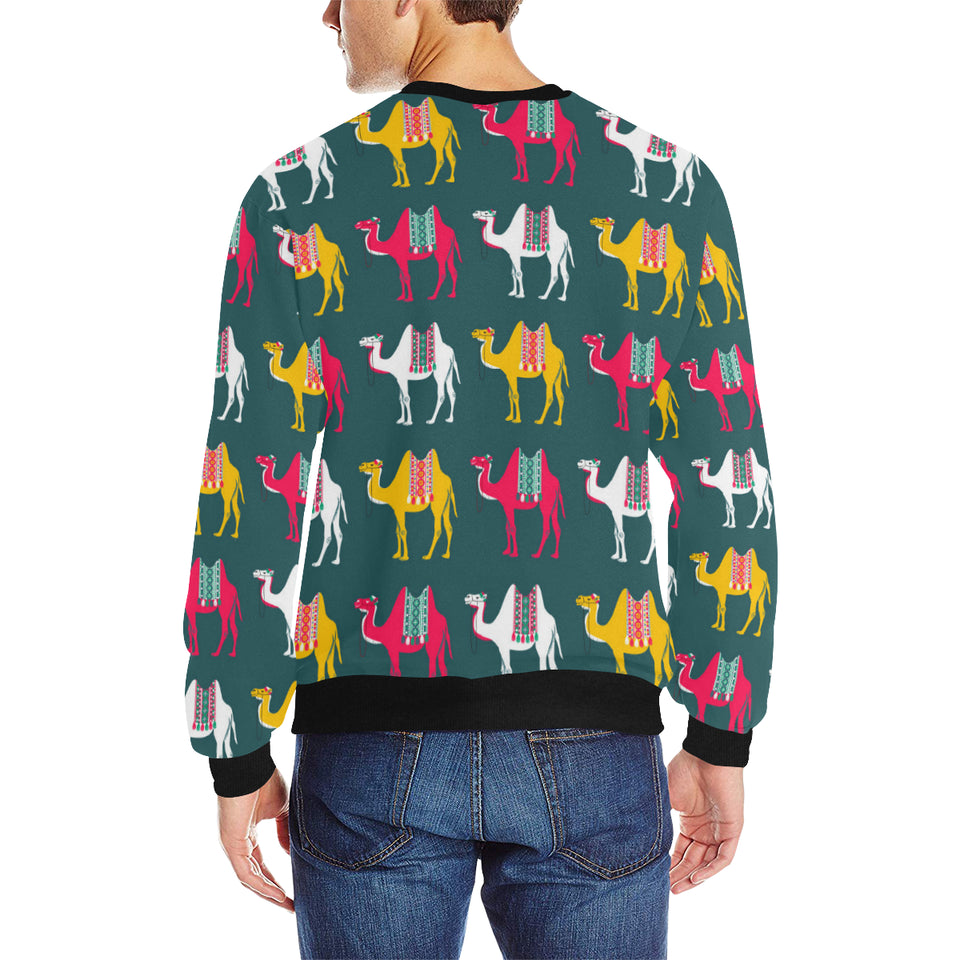 Camel pattern Men's Crew Neck Sweatshirt