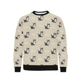 Cute Siberian Husky Men's Crew Neck Sweatshirt