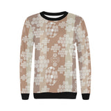 Beautiful hexagon japanese  pattern Women's Crew Neck Sweatshirt