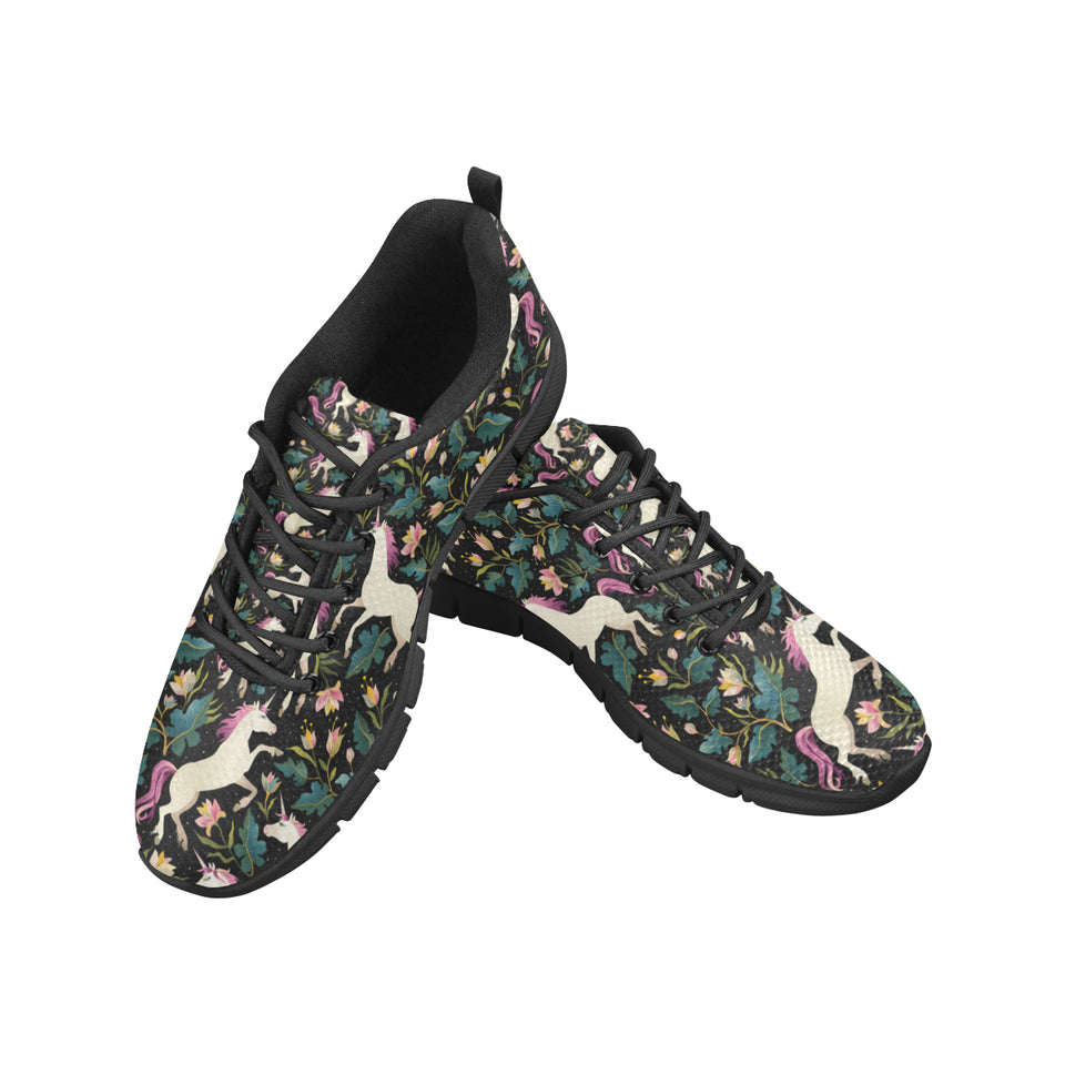 Unicorns forest background Women's Sneaker Shoes
