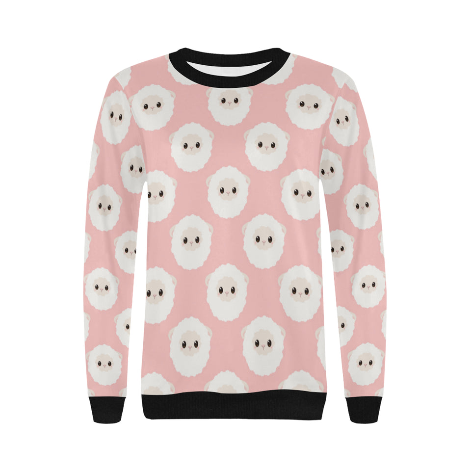 Cute sheep pattern Women's Crew Neck Sweatshirt