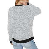 arabic star pattern Women's Crew Neck Sweatshirt