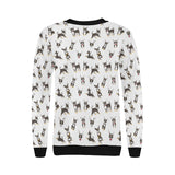 Chihuahua dog pattern Women's Crew Neck Sweatshirt