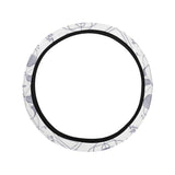 Math Pattern Print Design 03 Car Steering Wheel Cover
