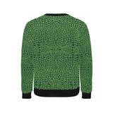 Crocodile Skin Printed Men's Crew Neck Sweatshirt