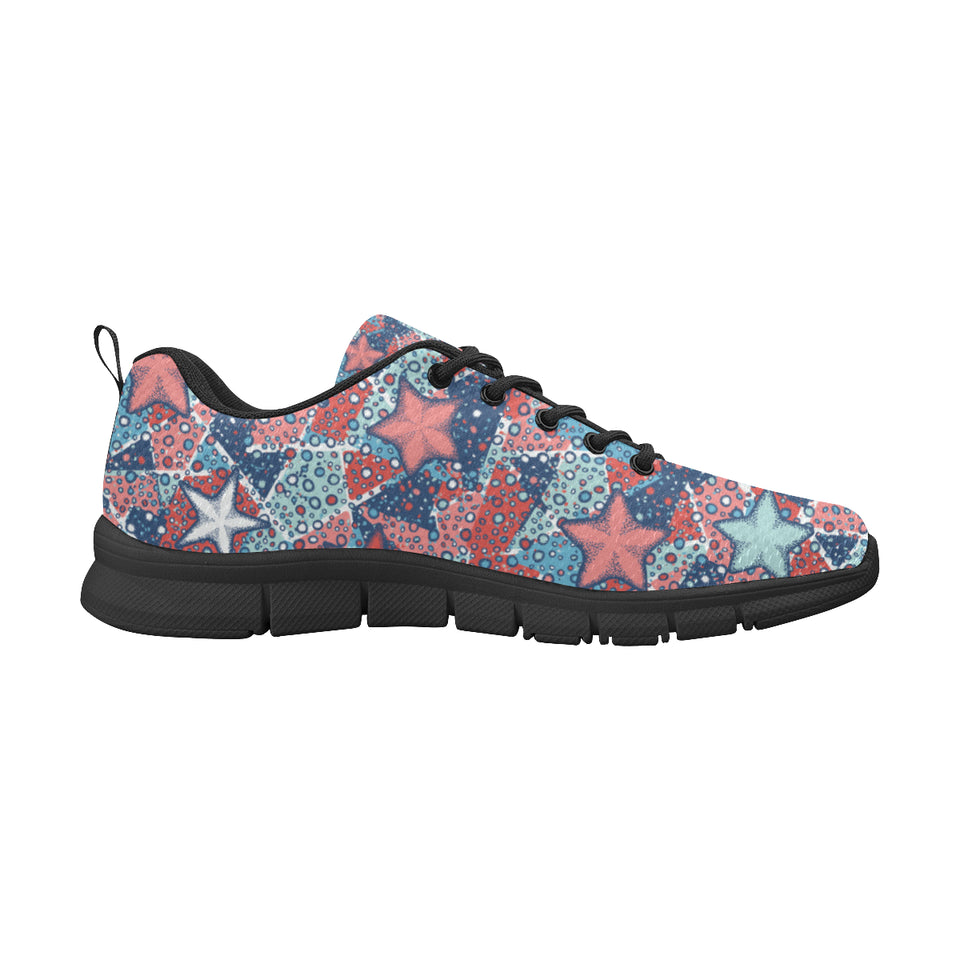 Hand drawn colorful starfish Women's Sneaker Shoes