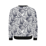 Guava tropical hand drawn pattern Men's Crew Neck Sweatshirt