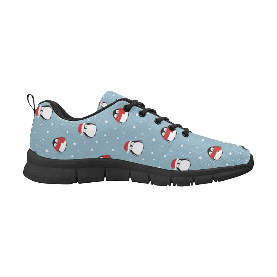 Cute penguin christmas snow pattern Women's Sneaker Shoes