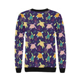 Colorful sea turtle pattern Women's Crew Neck Sweatshirt