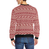Dachshund Nordic pattern Men's Crew Neck Sweatshirt