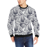 Guava tropical hand drawn pattern Men's Crew Neck Sweatshirt