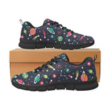 colorful space pattern planet star Women's Sneaker Shoes