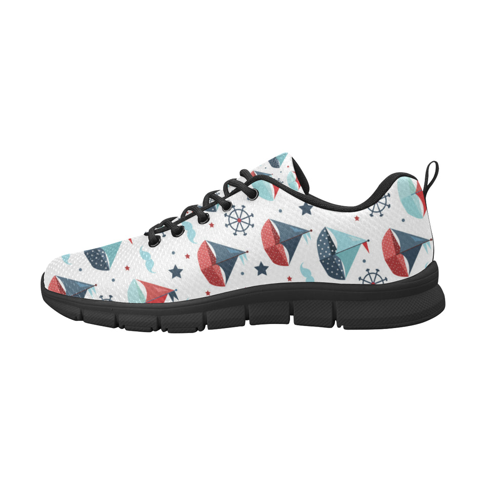 Cute color paper sailboat pattern Women's Sneaker Shoes