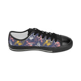 Fancy Carp pattern Kids' Boys' Girls' Low Top Canvas Shoes Black