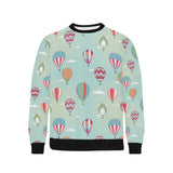 Hot Air Balloon design Pattern Men's Crew Neck Sweatshirt