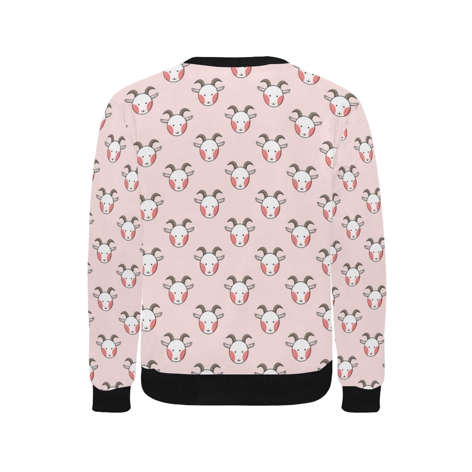 Cute goat pattern Men's Crew Neck Sweatshirt
