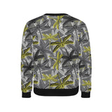 Hand drawn dragonfly pattern Men's Crew Neck Sweatshirt