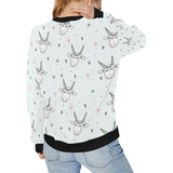 Cute goat design pattern Women's Crew Neck Sweatshirt