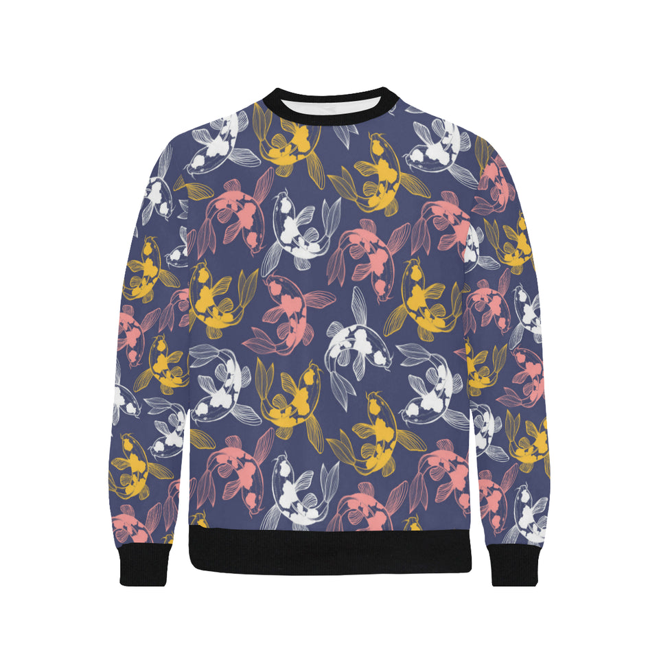 Koi Fish Carp Fish pattern Men's Crew Neck Sweatshirt