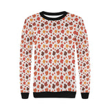 Colorful Maple Leaf pattern Women's Crew Neck Sweatshirt