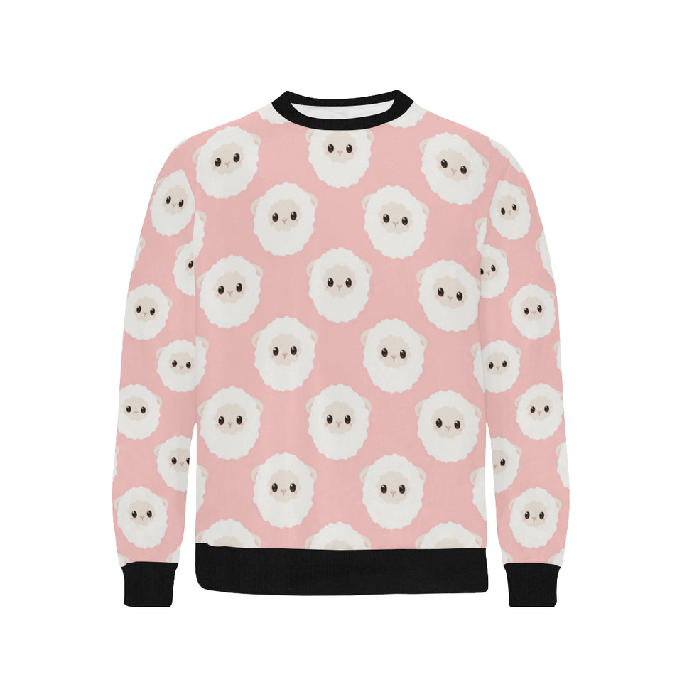 Cute sheep pattern Men's Crew Neck Sweatshirt