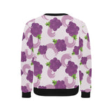 Cute Grape pattern Men's Crew Neck Sweatshirt