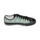 Cute hamster cheese pattern Kids' Boys' Girls' Low Top Canvas Shoes Black