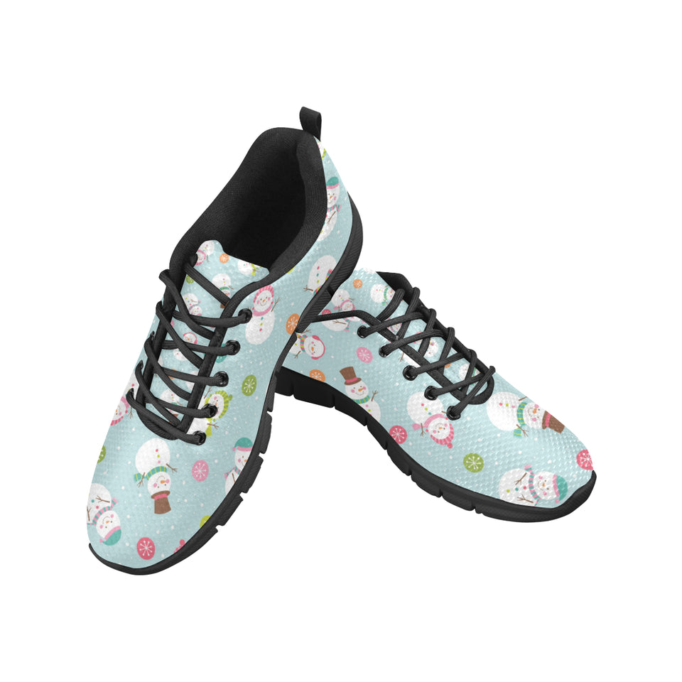 Cute snowman snowflake pattern Women's Sneaker Shoes