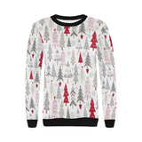 Cute Christmas tree pattern Women's Crew Neck Sweatshirt
