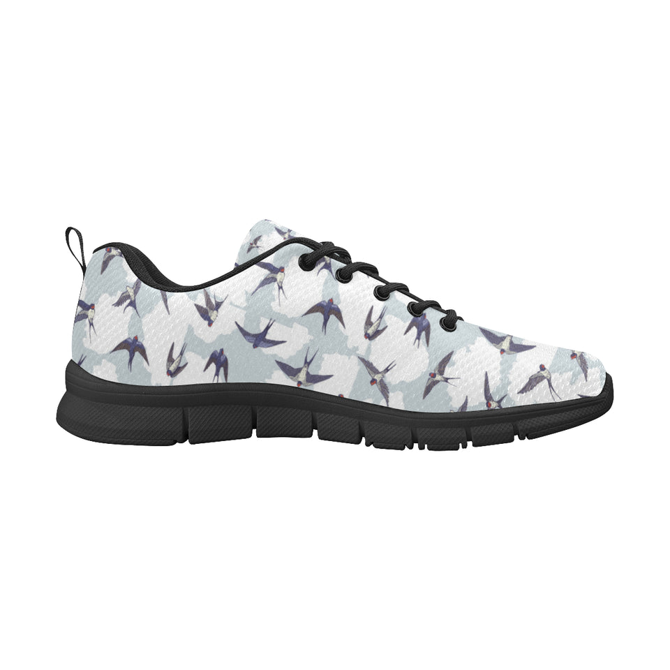 Swallow Pattern Print Design 05 Men's Breathable Sneakers ( Model 055)