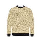 hand drawn peanuts pattern Men's Crew Neck Sweatshirt