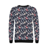 Deers Winter Christmas pattern Women's Crew Neck Sweatshirt