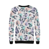 Butterfly pattern Women's Crew Neck Sweatshirt