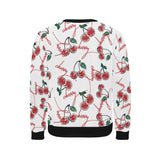 Hand drawn cherry pattern Men's Crew Neck Sweatshirt